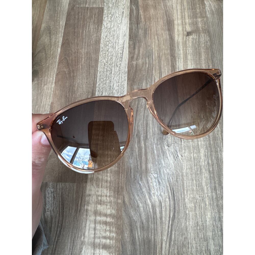NWT Rayban Erika Classic Transparent Light Brown Sunglasses - Picture 4 of 7
